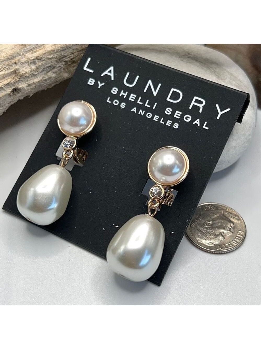 Earrings Laundry by Shelli Segal $18 ea / 3 for $30 Gold & Faux Pearl - Picture 6 of 8